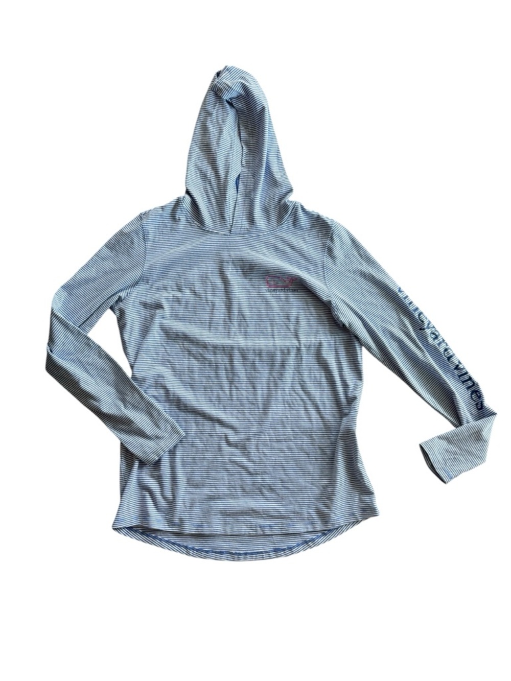 Women's Vineyard Vines Blue & White Striped Pullover